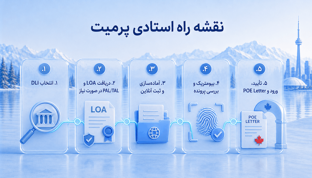 مراحل استادی پرمیت کانادا